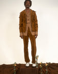 Blues Man Lumber Jacket - Brown Stretch Twill-Pre-Order