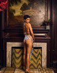 Tattoo Bikini with Vintage Beads
