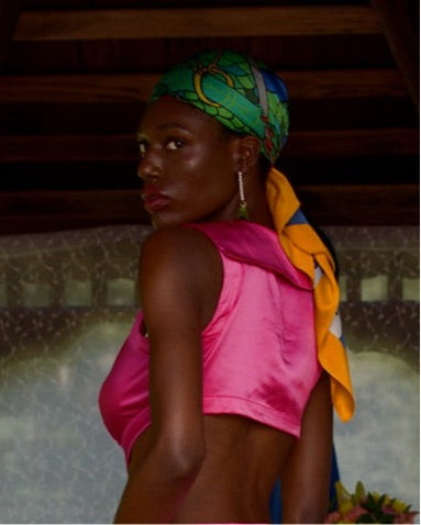 HOA X Gianni Lee Sea Spirit Silk Scarf – House of Aama