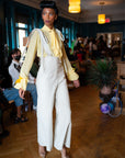 Linen Sailor Pants with Suspenders