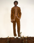 Blues Man Lumber Jacket - Brown Stretch Twill-Pre-Order