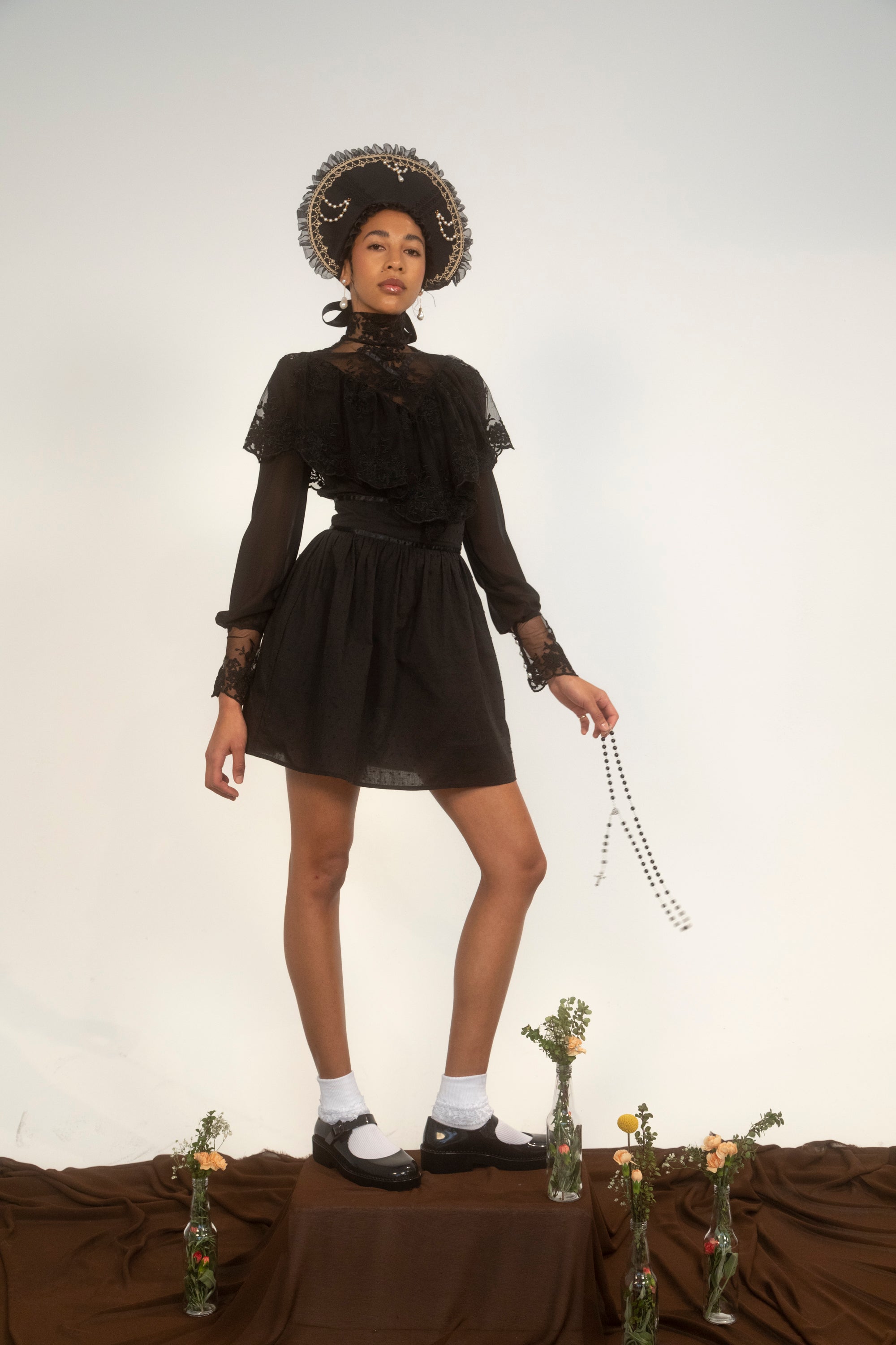 Southern Girl Black Victorian Dress