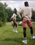 Swim Trunk with Embroidered Patch-Olive-Pre Order
