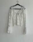 Storyteller V-Neck Lace Crochet Top-Pre-Order