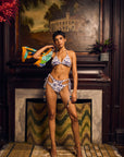 Tattoo Bikini with Vintage Beads