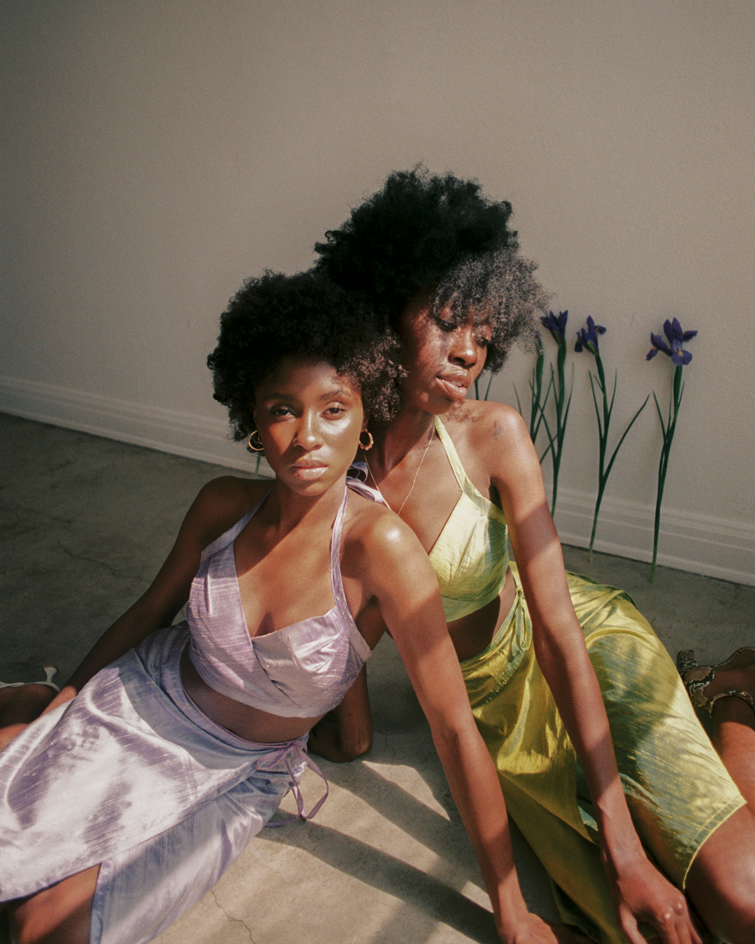 Lavender Silk Halter Top