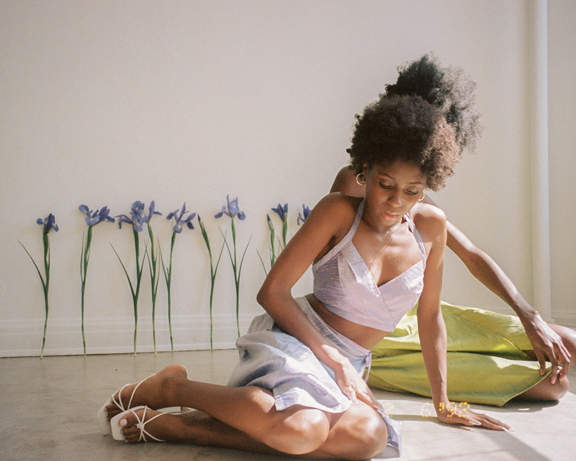 Lavender Silk Halter Top