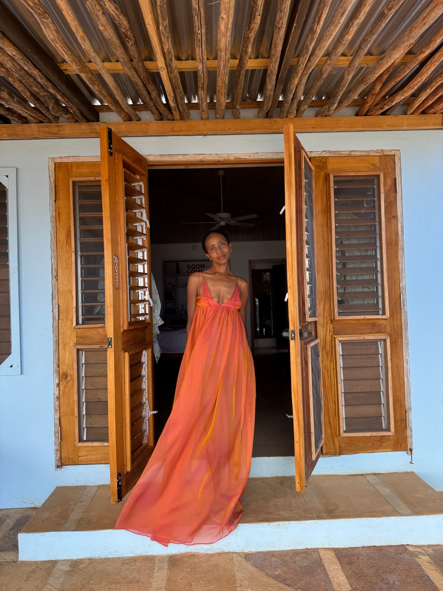 Anancy Dress Iridescent Maxi