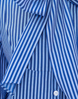 Pussybow Cotton Button Down Stripe Shirt - Pre Order