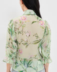Swamp Rose Victorian Pussybow Top