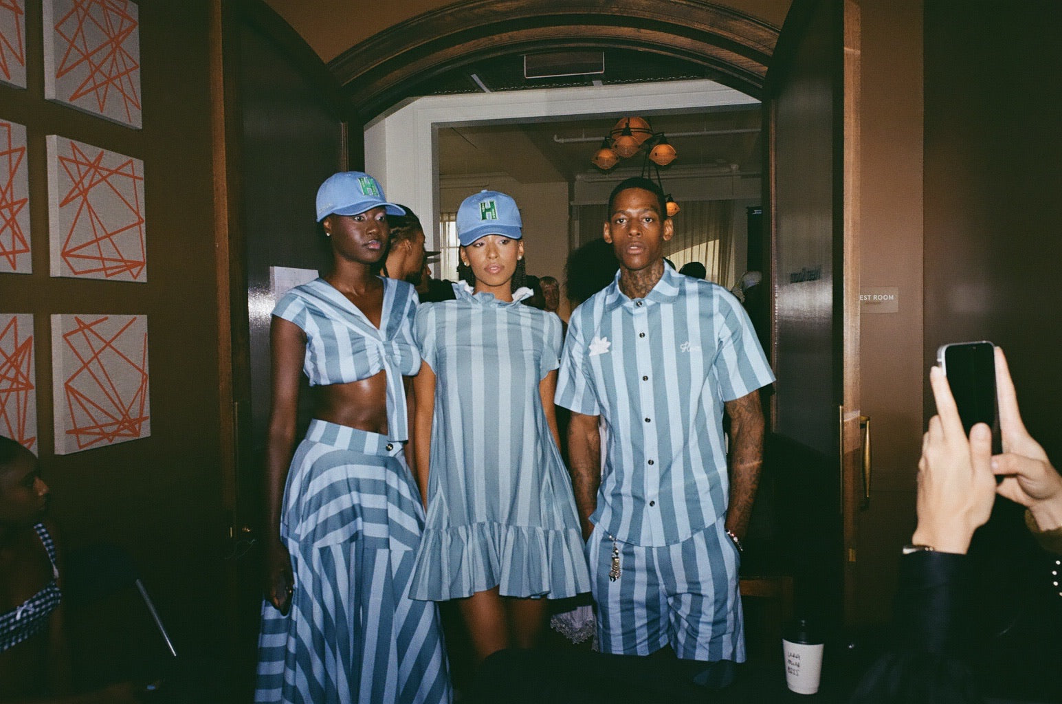 Azaka Button Up Blue Stripe- Pre Order