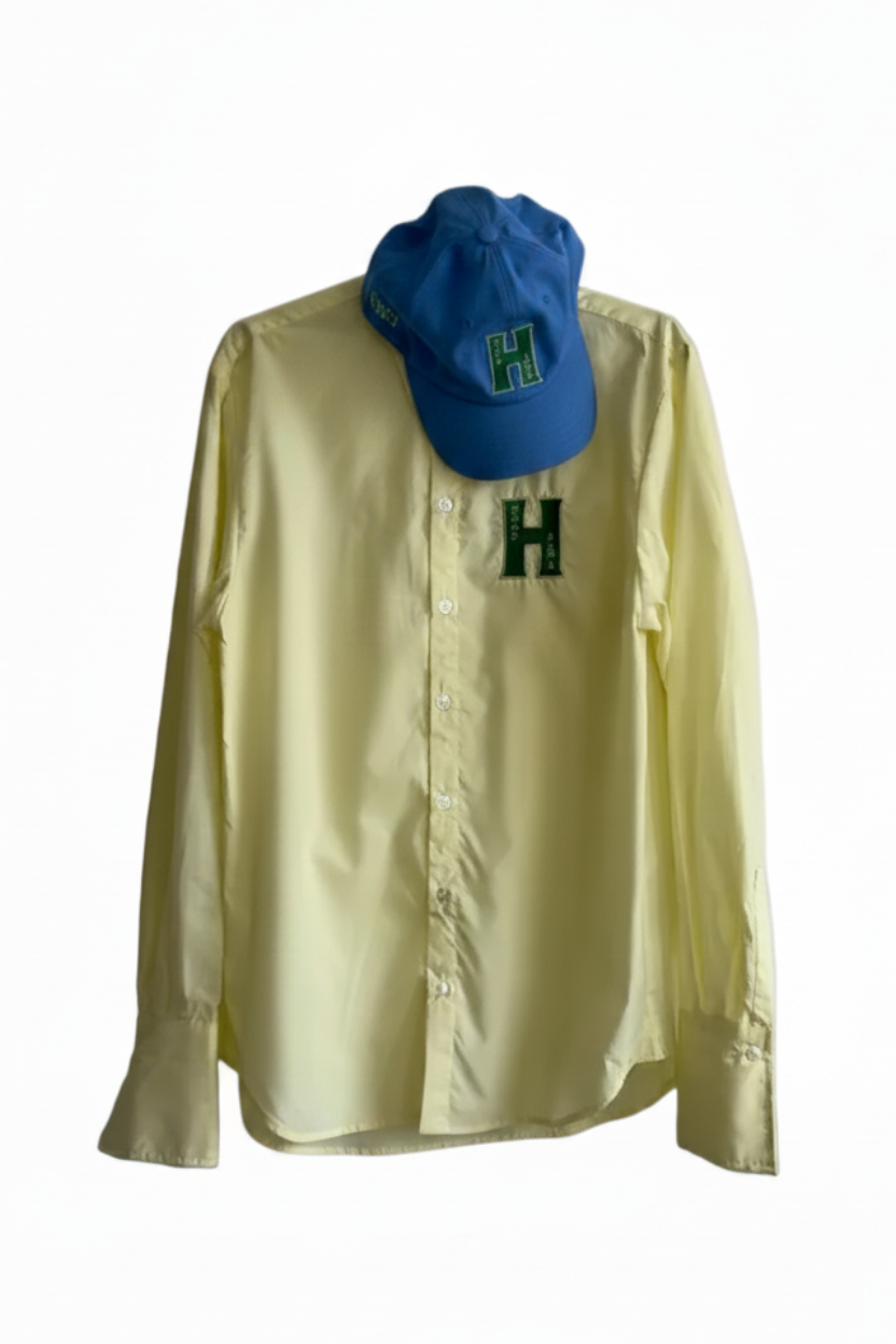 H Button Down Shirt - Yellow - Pre Order