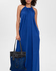Electric Blue Linen Maxi Dress - Pre Order