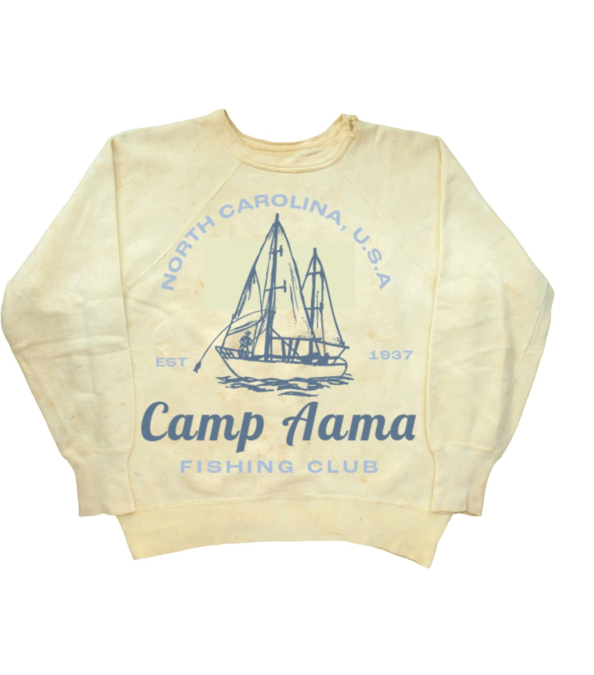 Camp Aama Crewneck- Fishing Club- Pre-Order