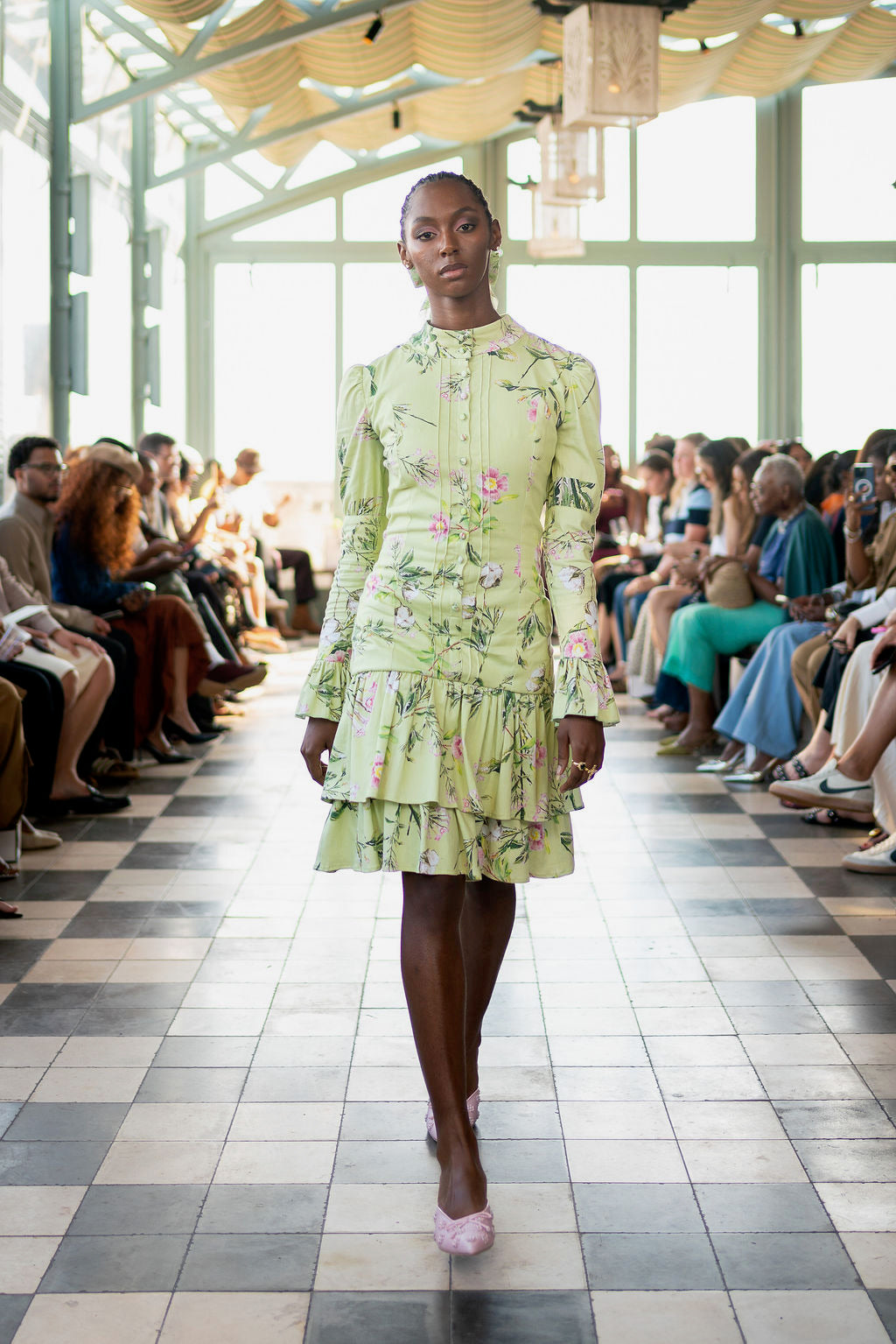 Swamp Rose High Neck Dress- Pre-Order