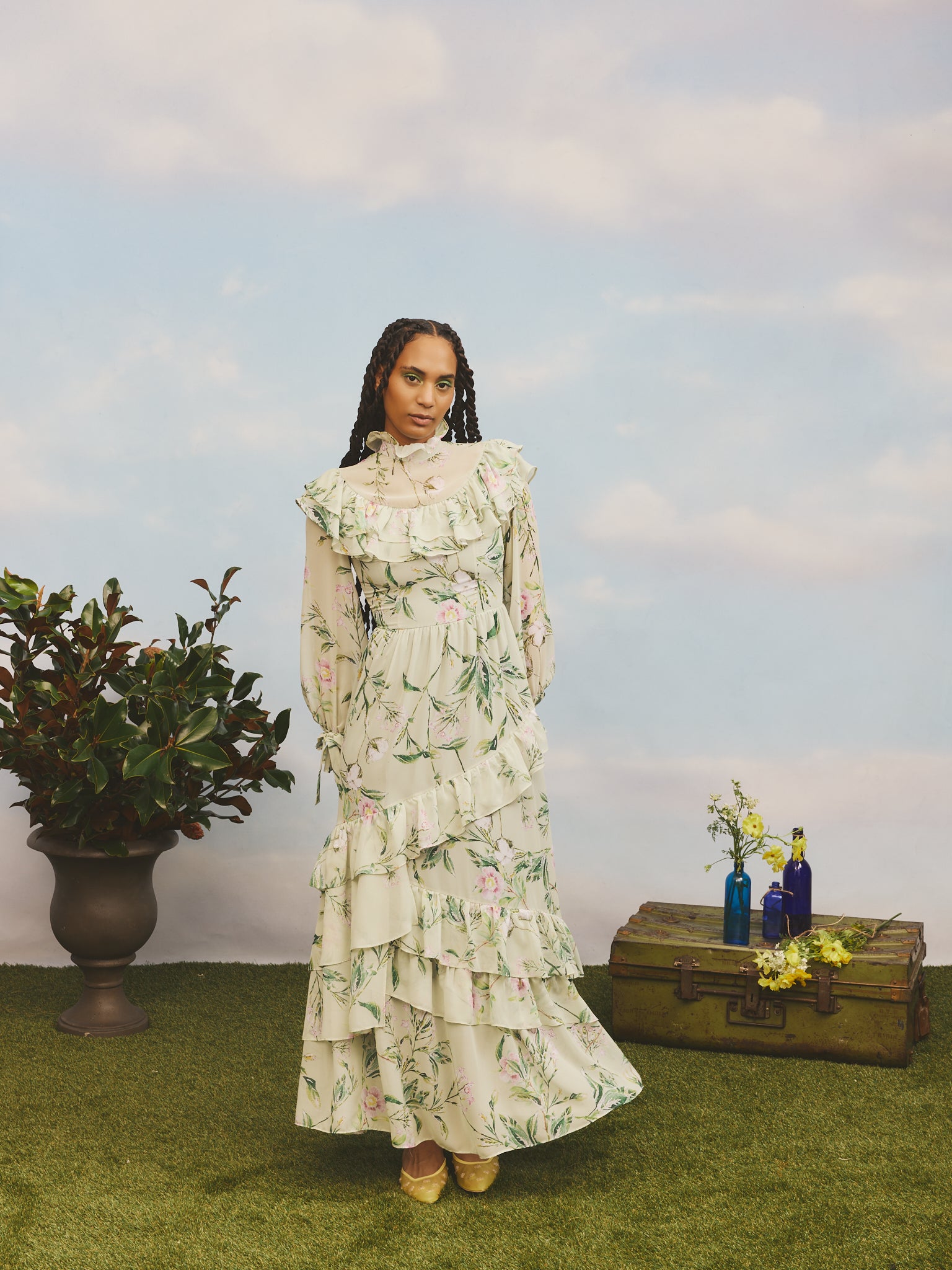Swamp Rose Victorian Dress Maxi- Pre-Order