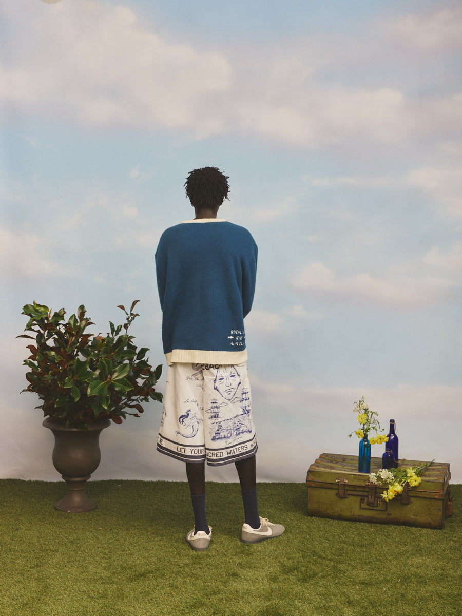 Olokun Kingdom Map Twill Capris-Pre-Order