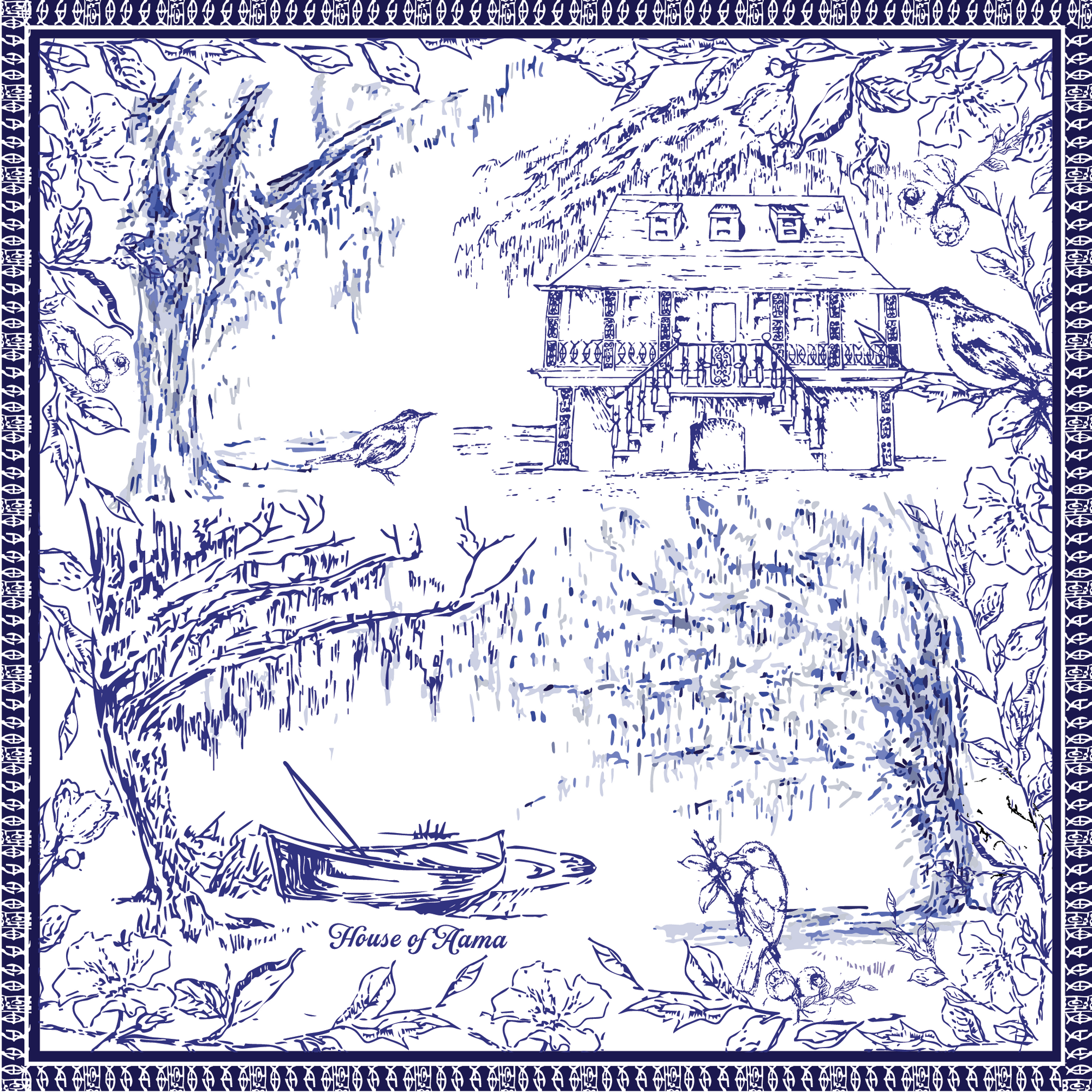 Henry Toile Scarf