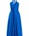 Cocktail Dress Silk Dupioni Blue-Pre-Order