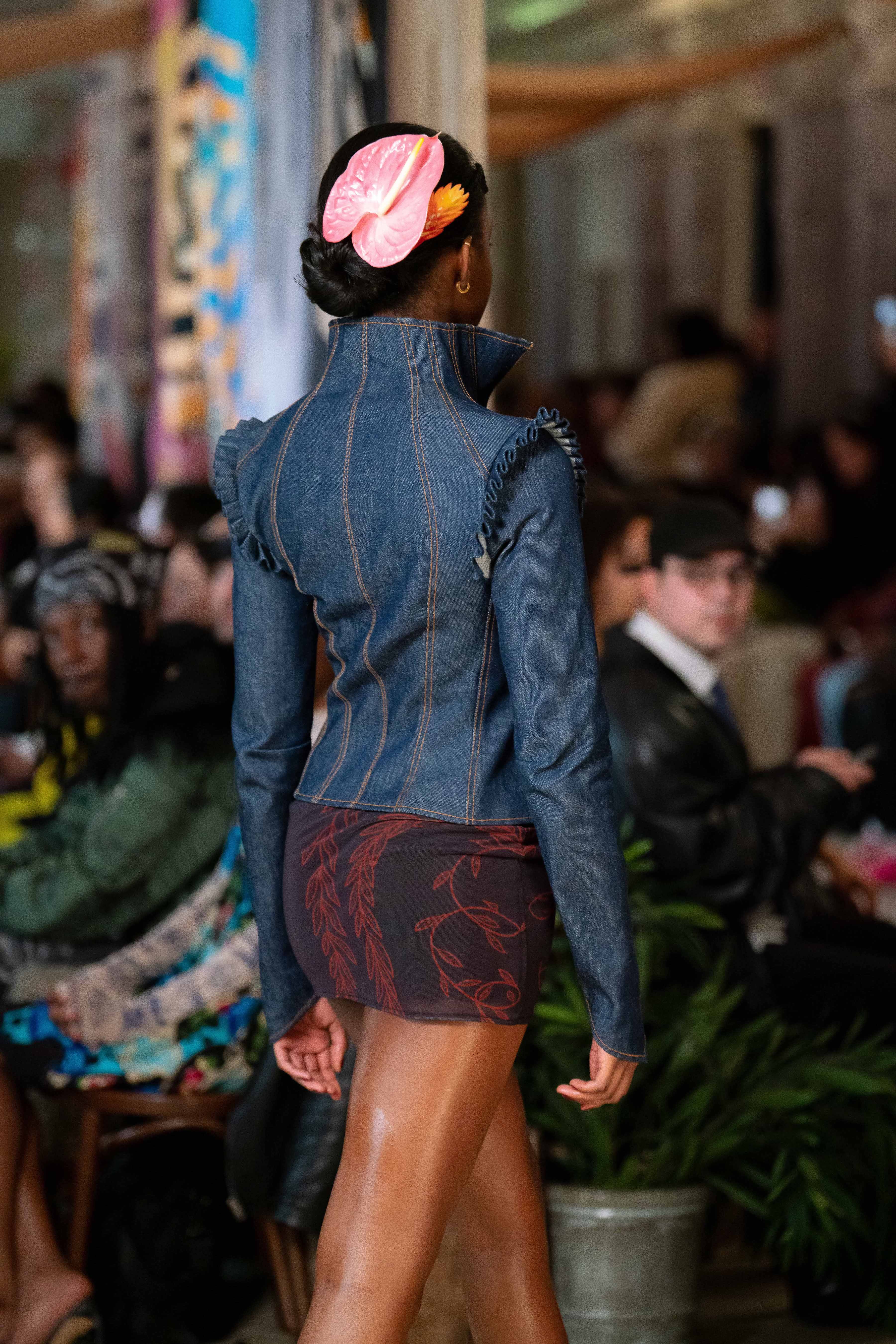 Corset Denim Jacket-Pre Order AMERI DENIM CORSET COMBINE JACKET