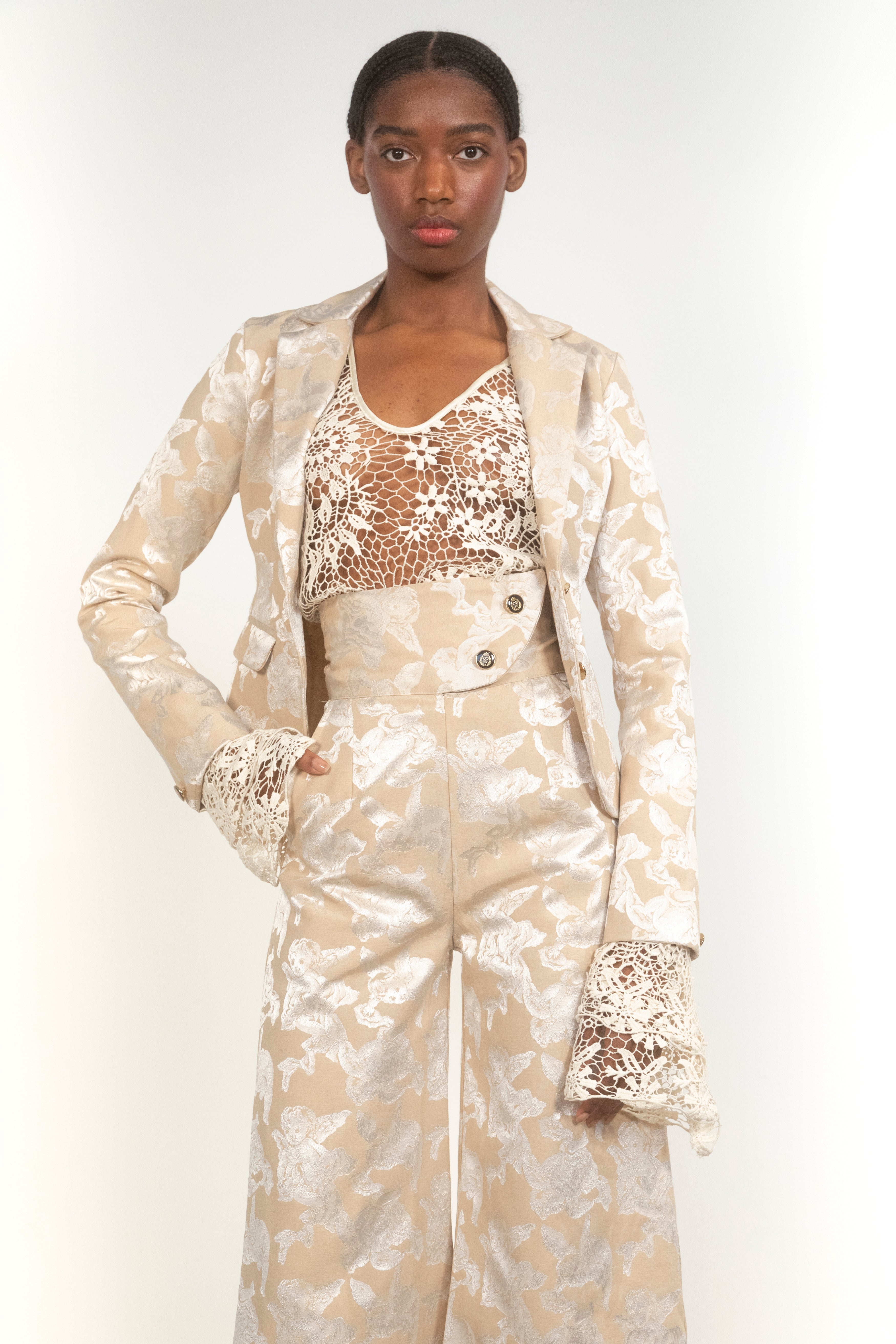 Storyteller V-Neck Lace Crochet Top-Pre-Order – House of Aama