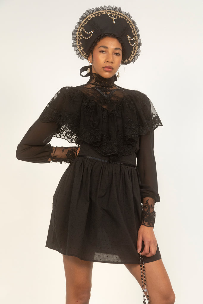 Southern Girl Black Victorian Dress-Pre-Order