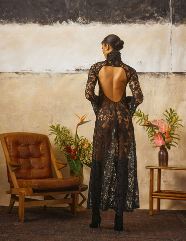 Web Lace Crochet Dress-Pre Order