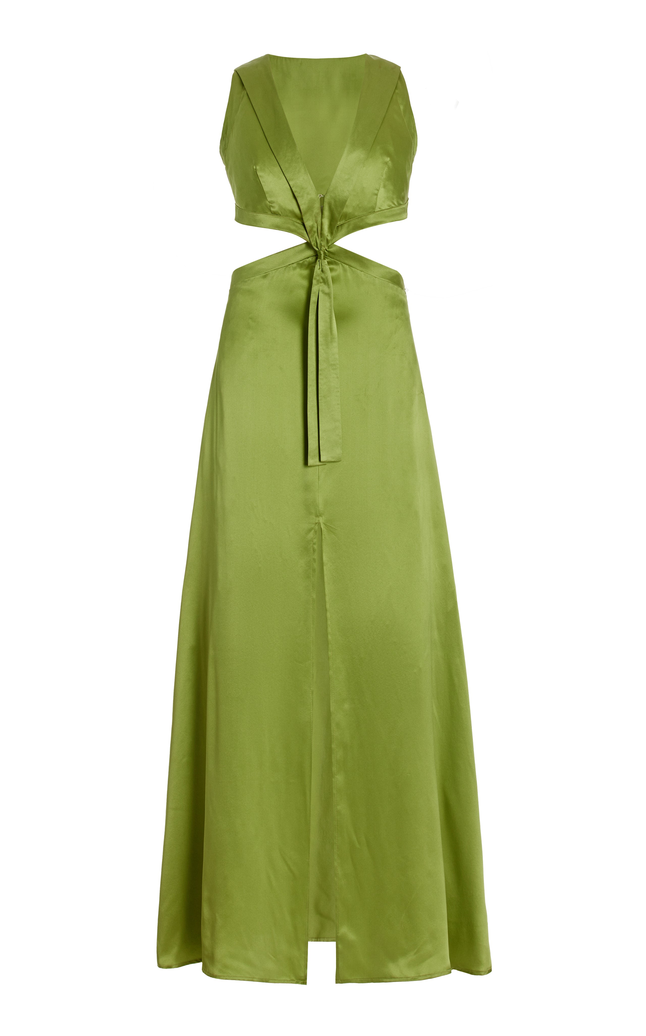Cut Out Maxi Dress with Sailor Collar- Mint – House of Aama