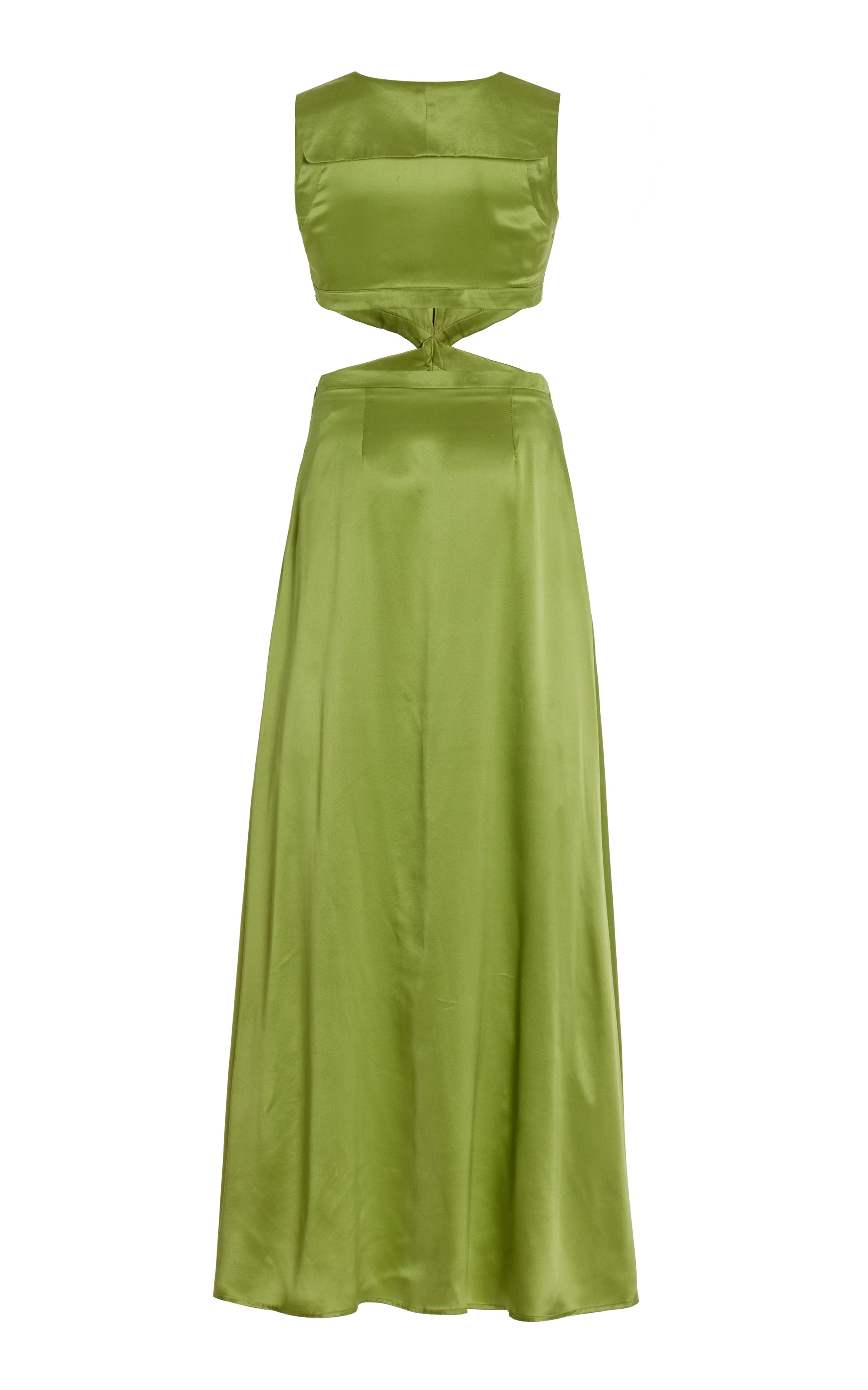Cut Out Maxi Dress with Sailor Collar- Mint – House of Aama