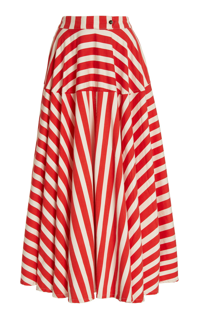 Azaka Full Skirt Cabana Stripe